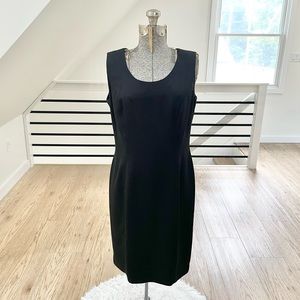 NWT 8 black, sleeveless, vintage, David Warren cocktail dress
